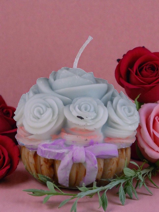 (image for) Rozen Gebakje Kaars